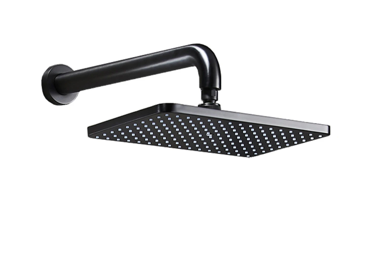 Thermostatische inbouw regendoucheset - Fossa Gunmetal grey
