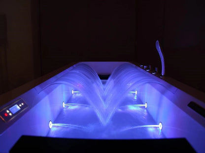 Vrijstaand massagebad - Kita Glans wit - 210x100x62cm