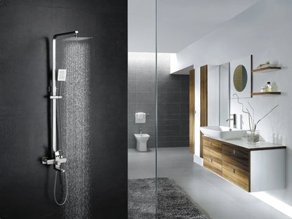 Opbouw regendoucheset - Galina Geborsteld RVS