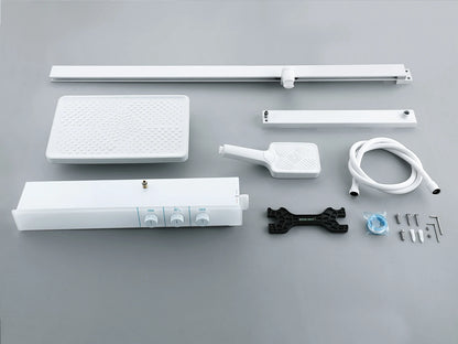 Thermostatisch opbouw regendoucheset - Cyber Mat wit