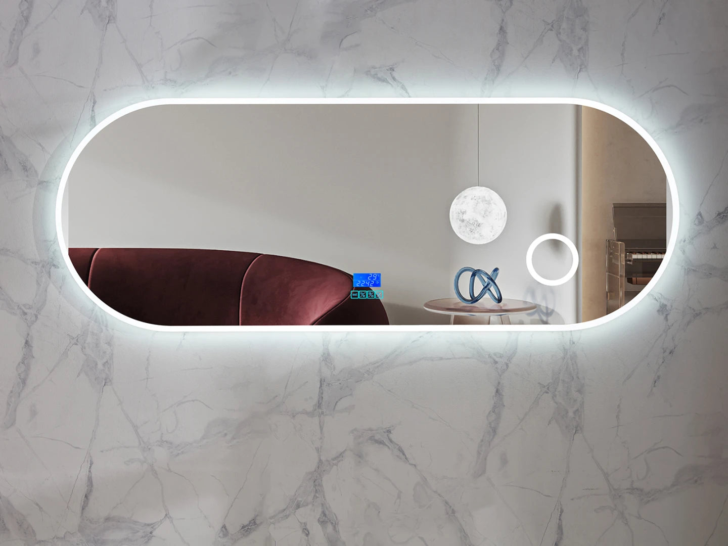 LED Badkamerspiegel - Bluetooth en speakers - Vera 180x60cm