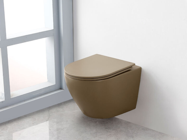 Toiletpot Randloos - Itsie taupe - Softclose Zitting
