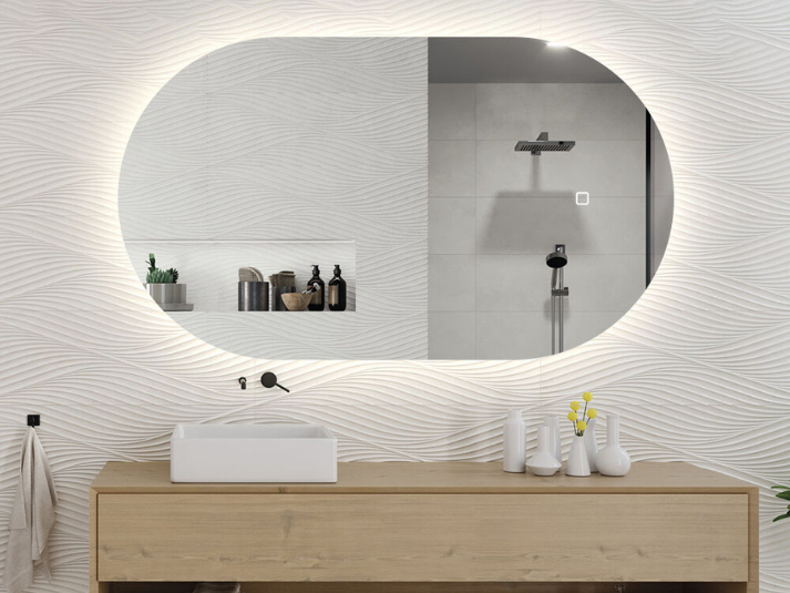 LED Badkamerspiegel Parma - Spiegelverwarming - 100x50 cm