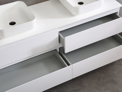Badmeubel onderkast - Brandon Mat wit - 49x159x50cm