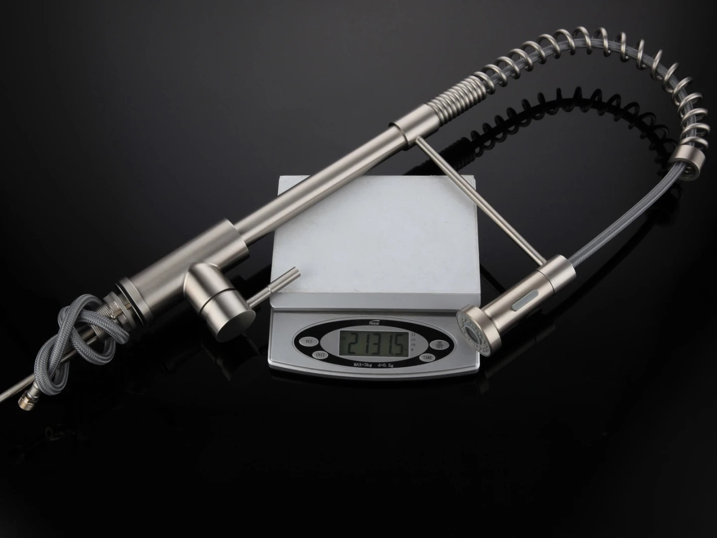 Keukenkraan - Uitneembare uitloop - Inula Geborsteld RVS - 63cm