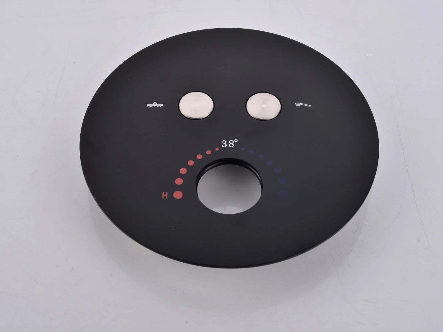 Thermostatische inbouw regendoucheset - Bombay Mat zwart