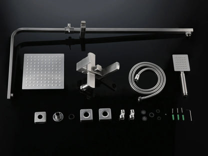 Opbouw regendoucheset - Galina Geborsteld RVS