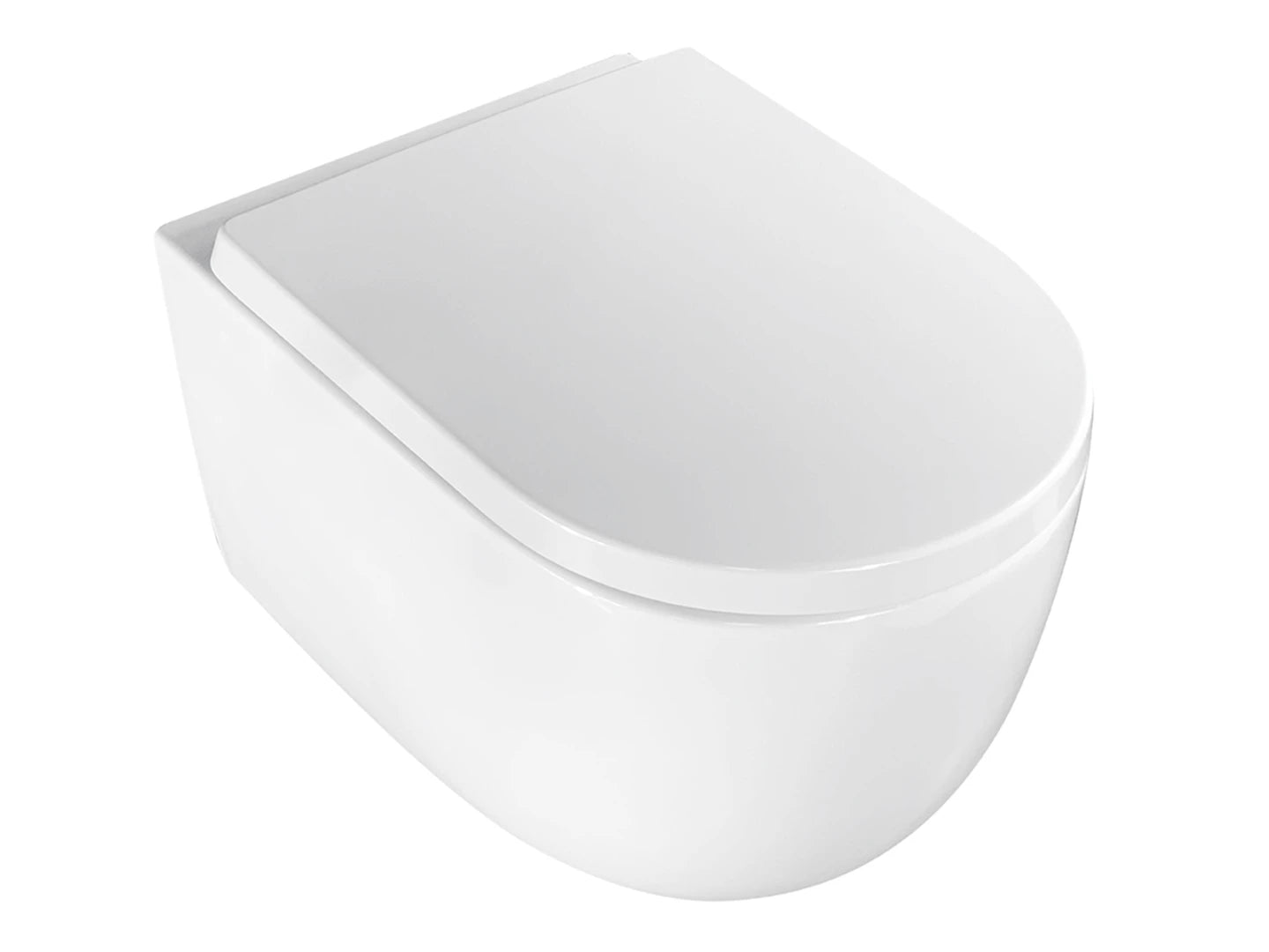 Hangend rimless toilet - Turbo flush - Washington Glans wit - 53x37x36cm