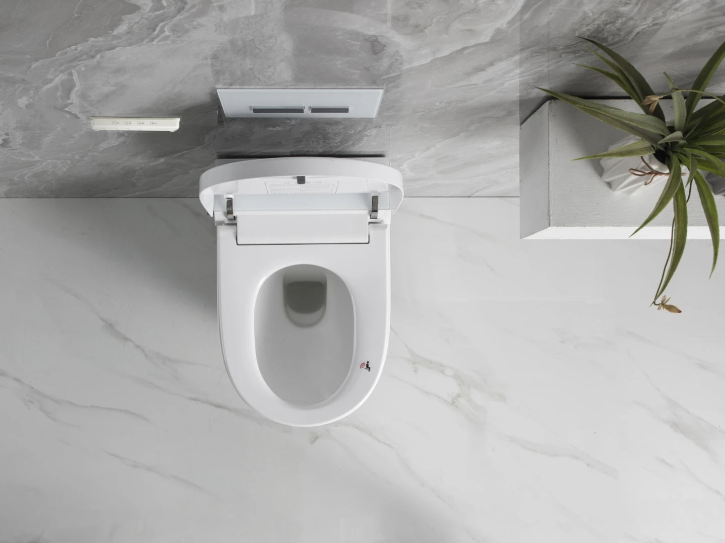 Hangend rimless toilet met reservoir - Bidet - Oakland