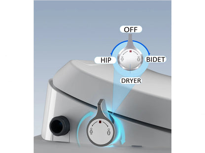Hangend rimless toilet - Bidet - Portland Glans wit - 53x38x32cm