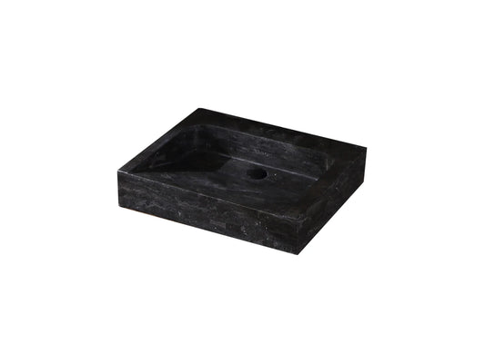 Wasbak Stigma Natuursteen Met Gat Grijs - 49x60x10cm