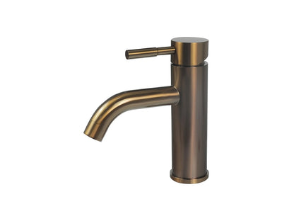Hoge wastafelkraan - Xella Geborsteld goud - 28,5cm