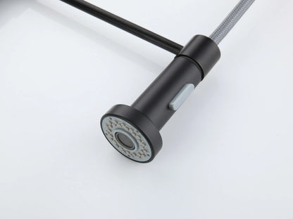 Keukenkraan - Uitneembare uitloop - Inula Mat zwart - 63cm
