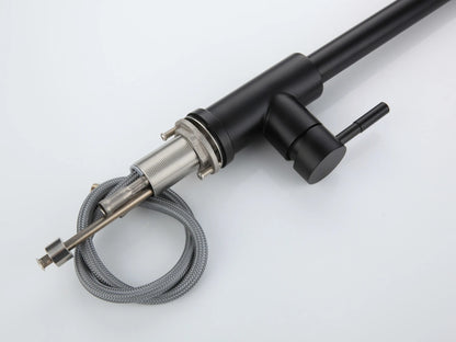 Keukenkraan - Uitneembare uitloop - Inula Mat zwart - 63cm