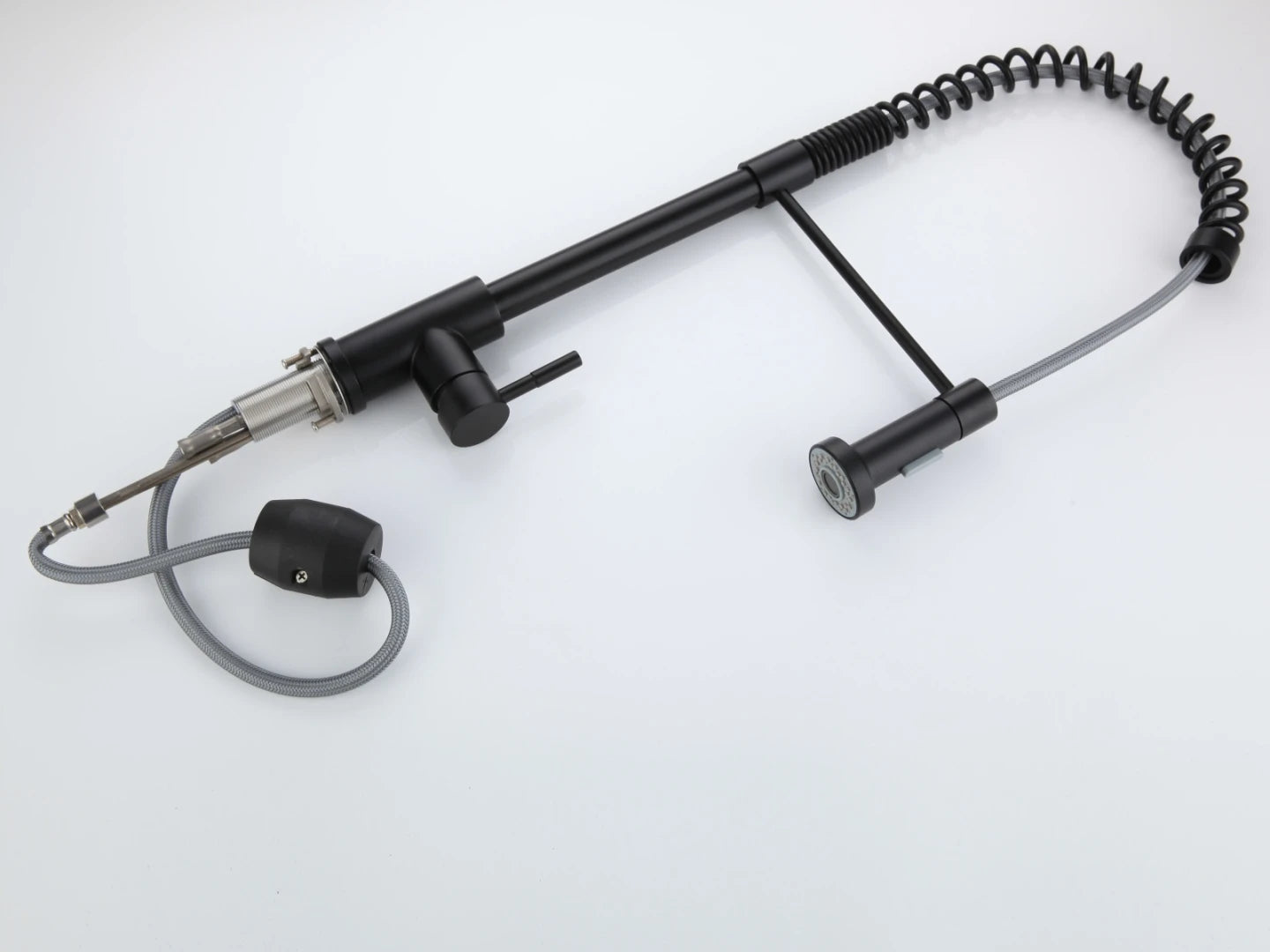 Keukenkraan - Uitneembare uitloop - Inula Mat zwart - 63cm