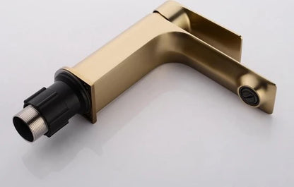 Wastafelkraan - Ayco Geborsteld goud - 18cm