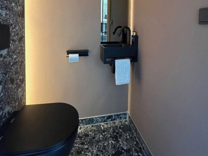 Toiletpot Randloos - Itsie Mat Zwart - Softclose Zitting
