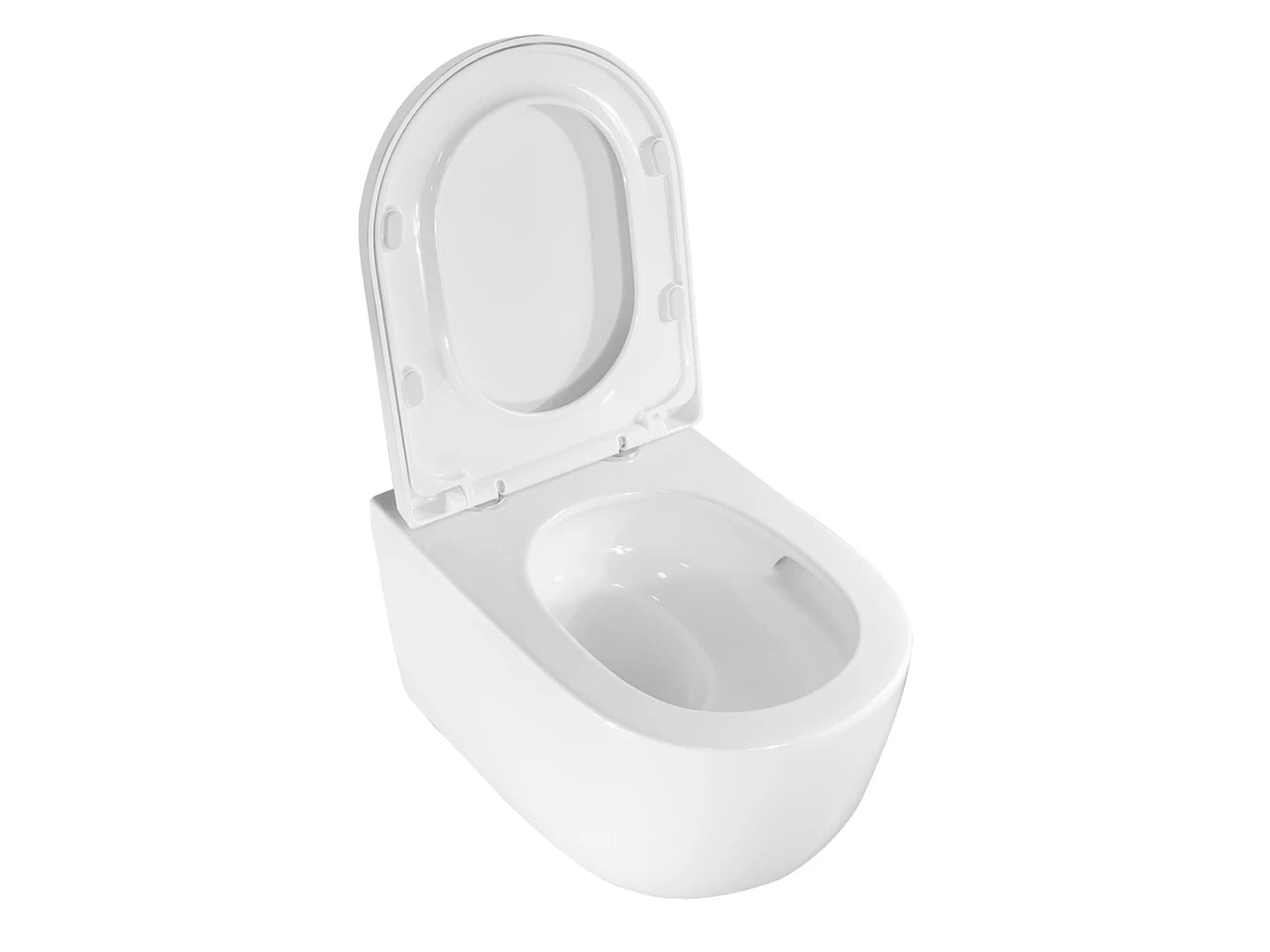 Hangend rimless toilet - Turbo flush - Washington Glans wit - 53x37x36cm