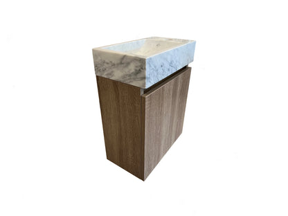 Fontein onderkast - Cansas Bruin eiken - 22x40x45cm