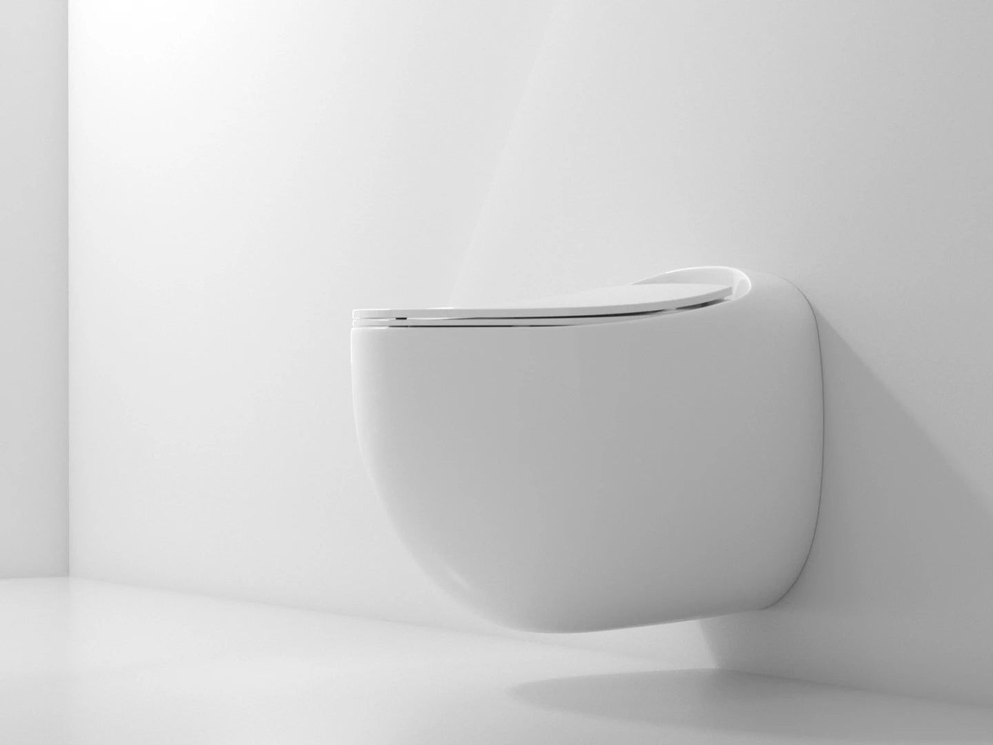 Hangend rimless toilet - Detroit Glans wit - 44x40x43cm