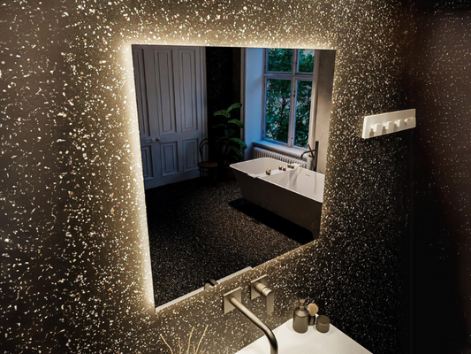 MONDIAZ Aria BRIGHT LED Badkamerspiegel 70x60cm Rechthoek