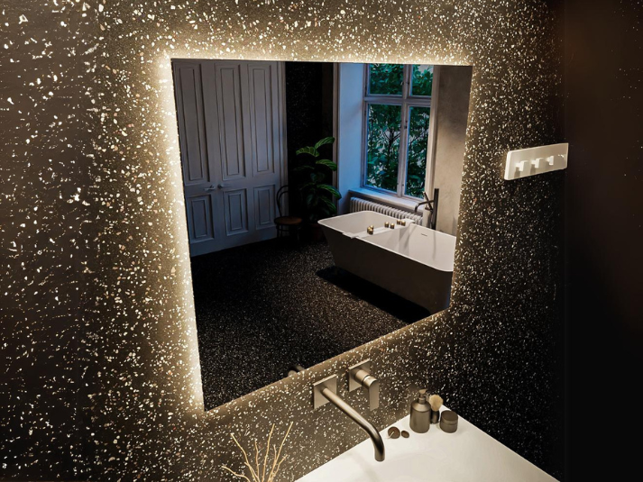 MONDIAZ Aria BRIGHT LED Badkamerspiegel 70x70cm Vierkant