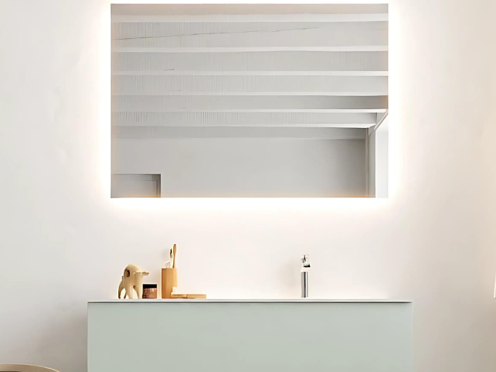 MONDIAZ Aria BRIGHT LED Badkamerspiegel 70x70cm Vierkant