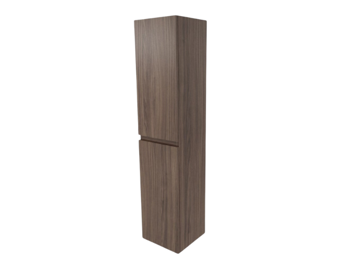 MONDIAZ AIVY Hangende Badkamerkast 160x35x35cm - Melamine, 2 Softclose Deuren, Greeploos, Kleur Mocha (Eiken Donker)