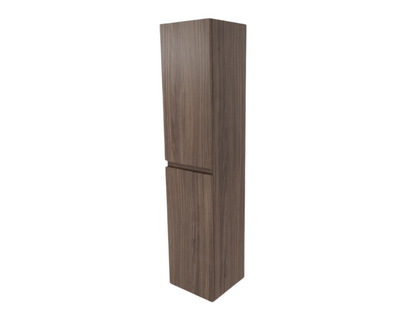 MONDIAZ AIVY Hangende Badkamerkast 160x35x35cm - Melamine, 2 Softclose Deuren, Greeploos, Kleur Mocha (Eiken Donker)