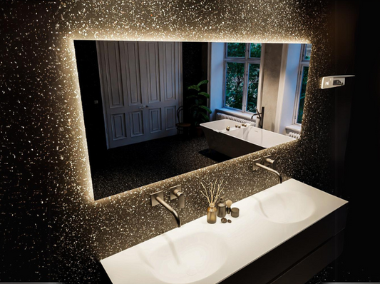 MONDIAZ Aria BRIGHT LED Badkamerspiegel 70x130cm Rechthoek