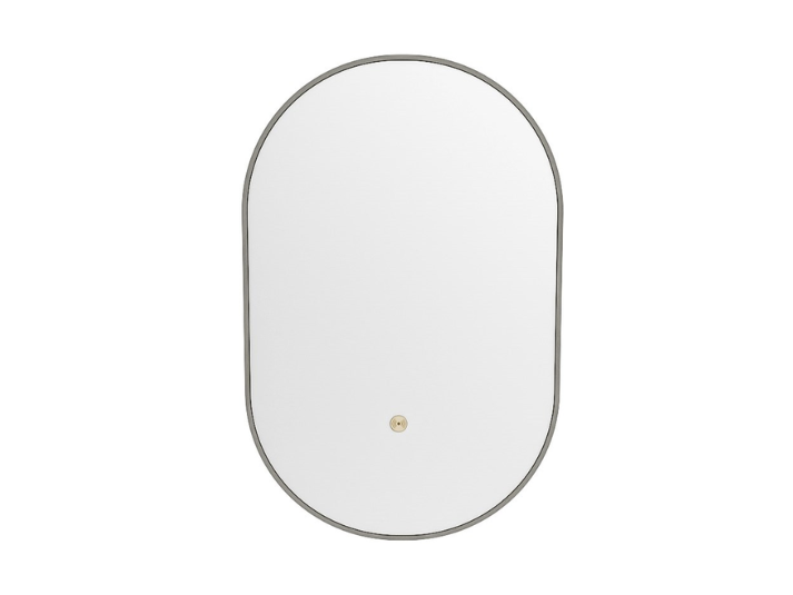 MONDIAZ Luna LED Badkamerspiegel - Bewegingssensor - 45x90cm - Ovaal Smoke (Taupe)