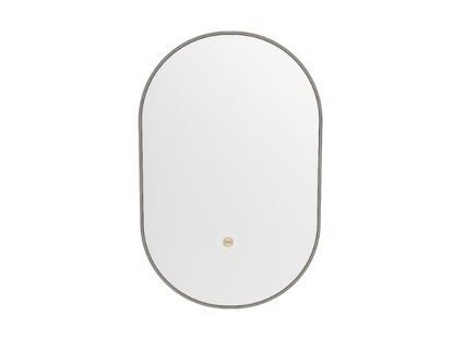 MONDIAZ Luna LED Badkamerspiegel - Bewegingssensor - 45x90cm - Ovaal Smoke (Taupe)